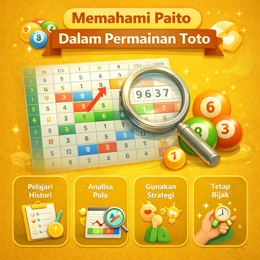 Pelajari paito dalam permainan Toto: fungsi, cara baca tabel angka, warna, dan tren, plus tips menyikapi paito sebagai referensi, bukan patokan.